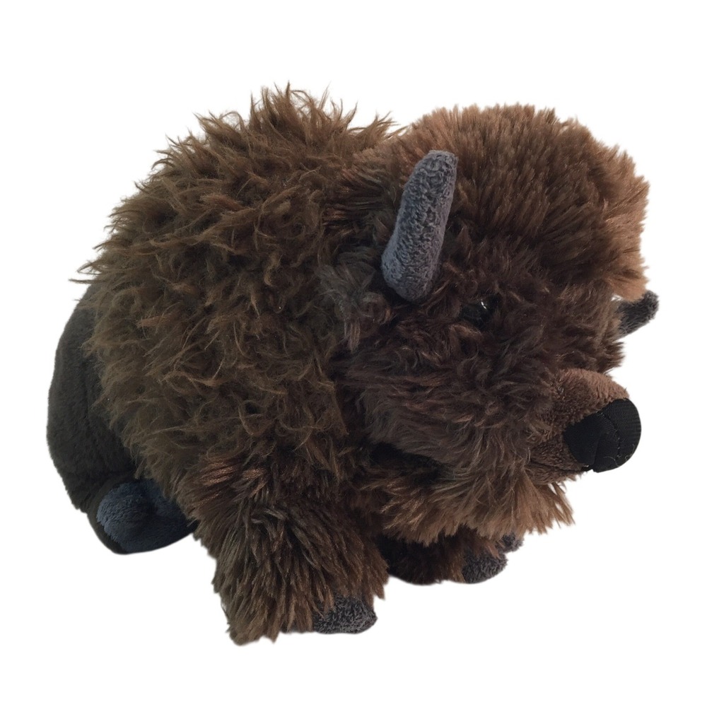 Wild Republic Bison Plush 12 Inch Brown Buffalo Shaggy‎ Fur Stuffed Animal 2019